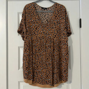 Cheetah babydoll dress